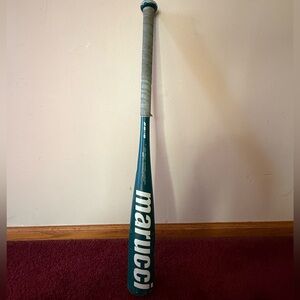 Marucci F5 (-10) USSSA 28” 3/4 Barrel Baseball Bat - 2024 Model Teal Blue